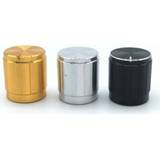 👉 Switch zwart pruim zilver aluminium alloy 5pcs Black Silver Golden Caps 15x17mm Potentiometer knobs Encoder Plum Shaft D Axis Half