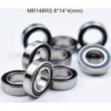 👉 Bearing rubber MR148RS 8*14*4(mm) 10pieces free shipping ABEC-5 Sealed Miniature Mini MR148 bearings