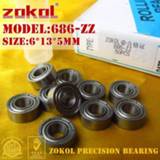 Bearing ZOKOL 686ZZ 686 ZZ P5Z4 Miniature Deep Groove ball 6*13*5/4/3.5mm