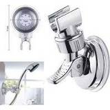 👉 Zuignap zilver Silver Shower Head Holder Bathroom Wall Mount Suction Bracket Cup Accessory