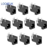 👉 Power supply 10pcs 5.5 x 2.1mm Socket DC Connector DC-005 Jack Plug Barrel-Type Right Angle PCB Mount Terminals