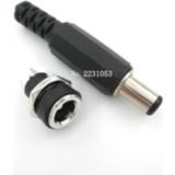 👉 Power connector 10PCS 5Pair DC pin 2.5x5.5mm Female Plug Jack + Male Socket Adapter DC-022B 5.5*2.5mm