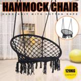 👉 Hangmat Round Hammock Swing Hanging Chair Outdoor Indoor Furniture for Garden Dormitory Children Adult Comfortable Bed