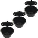 Zwart 3pcs/pack Black Refillable Dolce Gusto coffee Capsule nescafe reusable capsules refill30