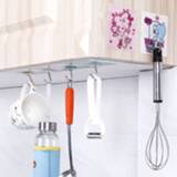 Hanger transparent 1pc Seamless Hook Waterproof and Oil-proof Strong Kitchen Bedroom Bathroom Home Gadget Random Style