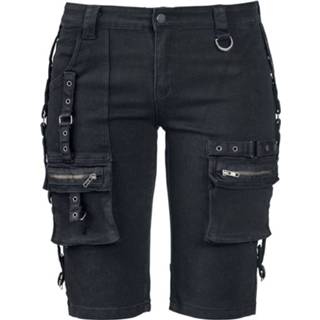 👉 Broek korte meisjes zwart Fashion Victim Strap Shorts Girls (kort) 4060587383886