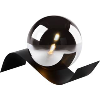 👉 Tafellamp zwart glas Lucide YONI G9 28W H12cm / Smokey 5411212450739