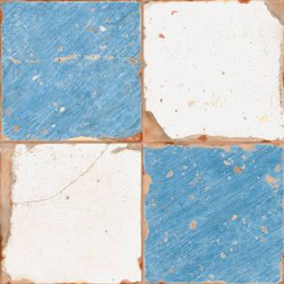 👉 Vloertegel blauw keramiek vintage vrouwen Artisan Damero-A 33x33