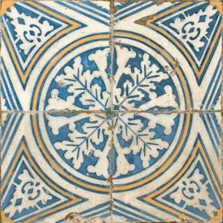 👉 Vloertegel blauw keramiek vintage FS-1 45x45