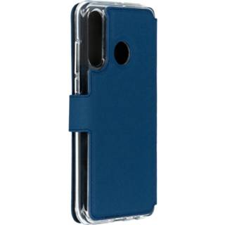 👉 Portemonnee blauw kunstleer unicolor unisex Xtreme Wallet Booktype voor de Huawei P30 Lite - 8719638607155