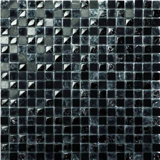 👉 Houten blok zwart bron 3700 tegelmat 30x30 cm. 1.5 x scassato