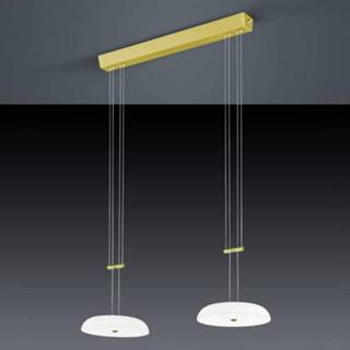 👉 Messing mat glas warmwit a+ bankamp Studiodesign BL Vanity hanglicht 2-lamps