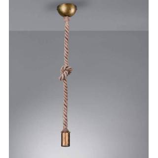Hanglamp oud-messing metaal a++ Trio Leuchten Rope met decoratieve kabel, 1-lamp