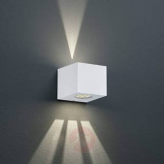 👉 Buitenwandlamp a+ reality leuchten mat zwart Rechthoekige LED Cordoba,