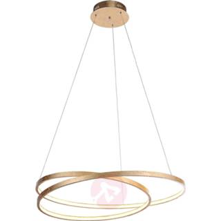 👉 Goud Paul Neuhaus warmwit staal Grote LED-hanglamp Roman met dimfunctie