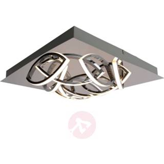 👉 Plafond lamp metaal NVE warmwit chroom mannen LED plafondlamp Manchester 9-lamps