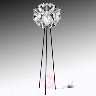 👉 Zilver a++ slamp Zanini de Zanine steelflex Flora - designer-vloerlamp,