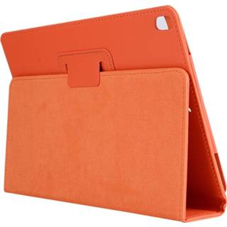 👉 Oranje kunstleer stand flip hoes sleepcover - iPad Pro 10.5 inch / Air (2019) 9145425565572