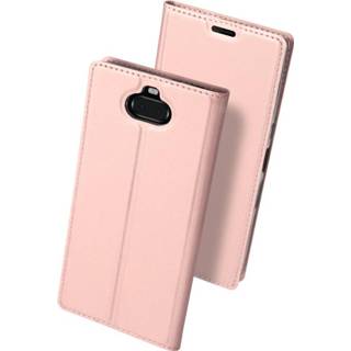 Portemonnee rose goud kunstleer bookwallet flip hoes Dux Ducis pro serie - slim wallet Sony Xperia 10 Plus 9145425566562