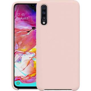 👉 Silicone roze Samsung Galaxy A70 Liquid Cover - 5712579992017