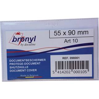 👉 Transparante PVC Bronyl U-mapje uit van 140 micron, ft kredietkaart 5414202000105