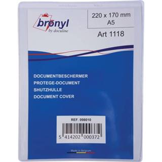 👉 Transparante PVC Bronyl U-mapje uit van 180 micron, ft A5 5414202000372