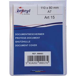 👉 Transparante PVC Bronyl U-mapje uit van 180 micron, ft A7 5414202000174