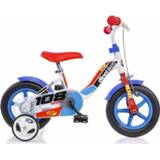 Jongensfiets blauw wit staal jongens Dino 10 Inch 17 cm Knijprem Blauw/Wit 8006817900696