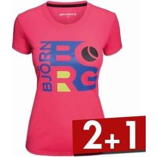 👉 Geel vrouwen Björn Borg WYNNIE SS Tee * Gratis verzending Actie