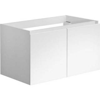 👉 Onderkastje wit glans MDF almeria Onderkast Allibert Alma 80x47,2x46 cm Soft-Close Deuren Glanzend (wastafel optioneel) 3588560327319