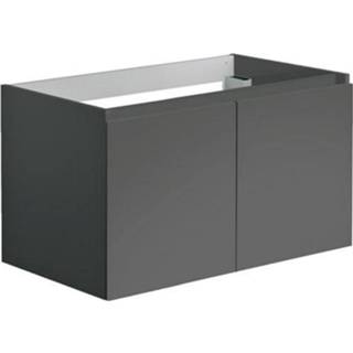 Onderkastje antraciet MDF ALMA Onderkast Allibert 80x47,2x46 cm Soft-Close Deuren (wastafel optioneel) 3588560327326