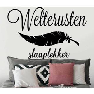 👉 Muursticker nederlands Muurstickers slaapkamer Weltrusten slaaplekker