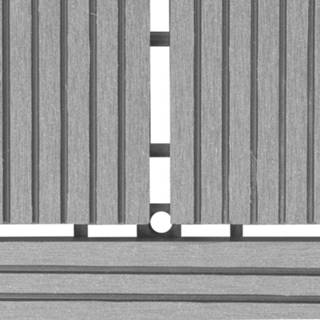 👉 Terrastegel grijs active Terrastegels 11 stuks 30 x cm WPC 1 m2 (grijs) 8718475912859