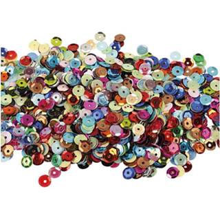 👉 Paillet decoratiemateriaal assorti Pailletten | Rond Diameter 6 mm 10 gram