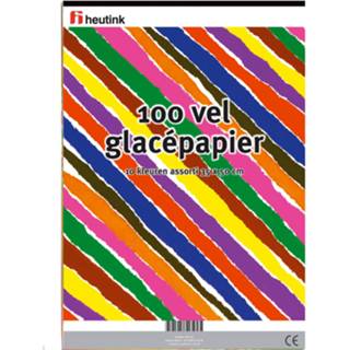 👉 Papier assorti Glacé-/sitspapier | 4 kleuren 35 x 50 cm 100 vel