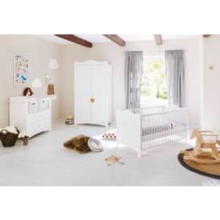 👉 Wit den kinderen Pinolino Kinderkamer Florentina 2-deurs breed - 4035769043674