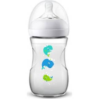 👉 Philips Avent Natural-babyfles 2.0 SCF070/23 260ml Walvis - Transparent - Gr.260ml-350ml