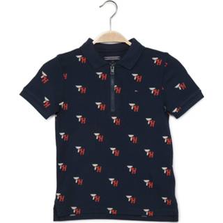 👉 Blauw jongens mannen Tommy Hilfiger Polo in voor Heren, grootte: 110 8719257343304