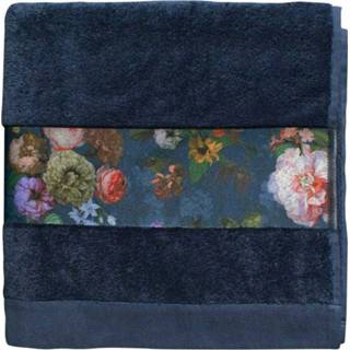 👉 Hand doek blauw Essenza handdoek Fleur 70x140cm (blauw)