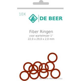 De beer fiberring 22x29x2,0 mm. a 10 stuks 8711962010700