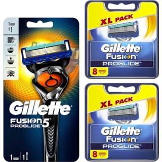 👉 Scheerapparat Gillette Combi Scheerapparaat Fusion Proglide Flexball + 2x8 scheermesjes