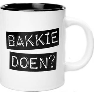 👉 Wit zwarte Wit/zwarte mok/beker Bakkie doen 300 ml