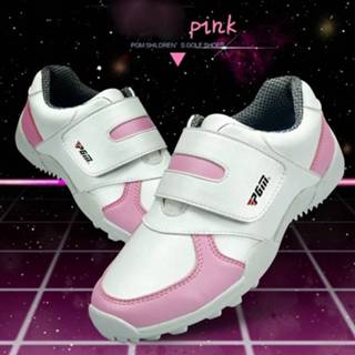 👉 Schoenen wit roze kinderen PGM Golf comfortabele en ademend microfiber lederen sneakers voor (kleur: grootte: 34) 6922018034423