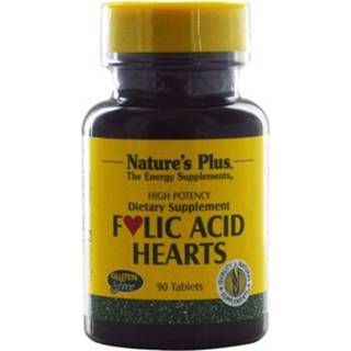 👉 Folic Acid Hearts 400 mcg (90 Tablets) - Nature's Plus 807205113555
