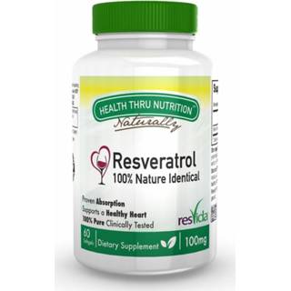 👉 Softgel Resveratrol (ResVida) 100 mg (60 Softgels) - Health Thru Nutrition 819193020555