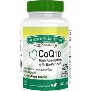 👉 CoQ-10 (w/ BioPerine®) 100 mg (non-GMO) (120 Softgels) - Health Thru Nutrition