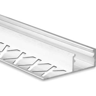 👉 Tegelprofiel aluminium LED FP2 eind 200cm max 10mm 8102034 8714984930629