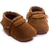 👉 Moccasins bruin PU suede baby's Pasgeboren baby mocassins zachte schoenen Fringe zolen eerste Walker 11.5 (bruin)