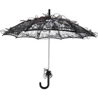 👉 Paraplu zwart katoen Bruiloft partijen bruids kant Dancing fotografie prop (zwart) 8212099154126