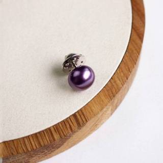 👉 Sjaal paars 10 stuks veelzijdige Pearl Stud gesp anti-licht kraag Buttonigan PIN naald DIY Sjaalkraag broche (paars) 8212099154171